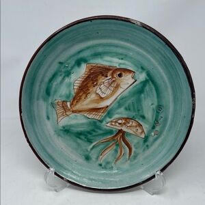 MUSA Vietri sea life jelly fish plate Italy